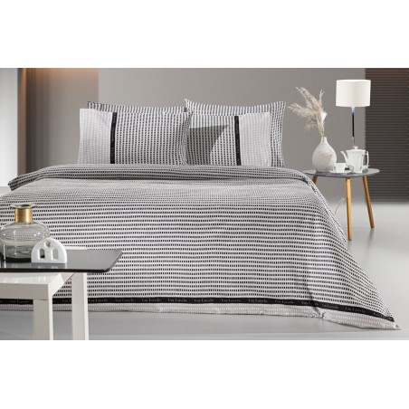 Σετ Παπλωματοθήκη Φανελένια Υπέρδιπλη 3 Τεμαχίων Guy Laroche Parma Grey 225x245