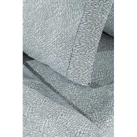 Σετ Σεντόνια Φανελένια Μονά με Λάστιχο 3 Τεμαχίων Guy Laroche Ava Cement 100x200+32