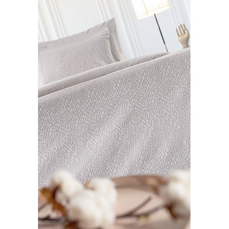 Σετ Σεντόνια Φανελένια Μονά με Λάστιχο 3 Τεμαχίων Guy Laroche Ava Melanze 100x200+32