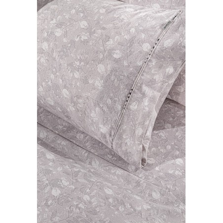 Σετ Σεντόνια Φανελένια Μονά με Λάστιχο 3 Τεμαχίων Guy Laroche Elodie Melanze 100x200+32