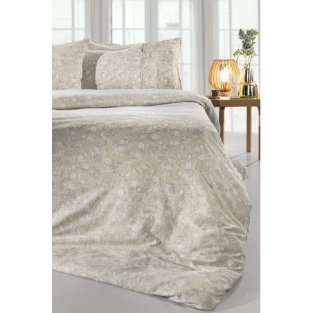 Σετ Σεντόνια Φανελένια Μονά 3 Τεμαχίων Guy Laroche Elodie Natural 170x265