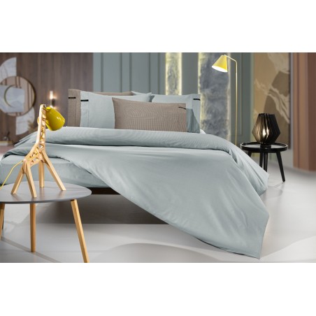 Σεντόνι Υπέρδιπλο με Λάστιχο Guy Laroche Minimal Azul 160x200+35