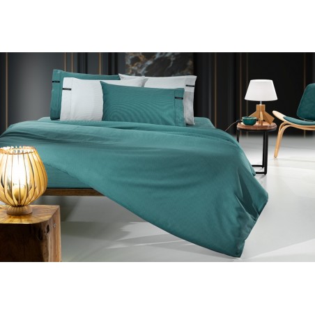 Σεντόνι King Size με Λάστιχο Guy Laroche Minimal Petrol 180x200+35