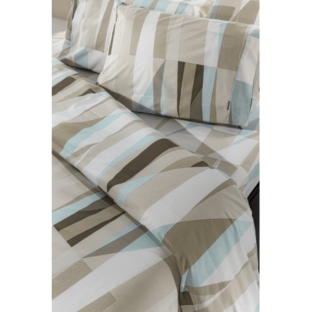 Σετ Σεντόνια Μονά με Λάστιχο 3 Τεμαχίων Guy Laroche Nolan Natural 100x200+32