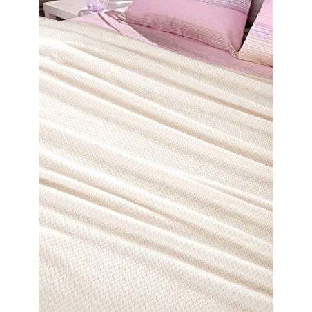 Σετ Κουβέρτα Fleece Μονή και Μαξιλαροθήκη Διακόσμησης Guy Laroche Rombus Ecru 160x220