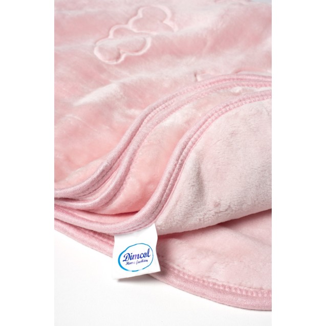 Κουβέρτα Βελουτέ Κούνιας Dimcol Bicycle Bear 17...