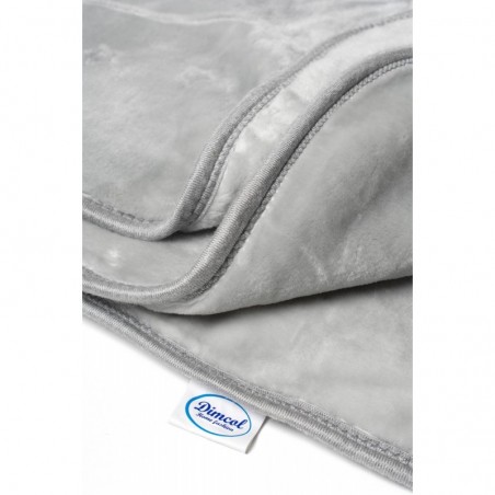 Κουβέρτα Βελουτέ Κούνιας Dimcol Sweet Bear 13 Light Grey 110x140