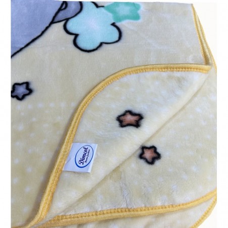 Κουβέρτα Βελουτέ Κούνιας Dimcol Crescent Moon 34 Ecru-Light Yellow 110x140