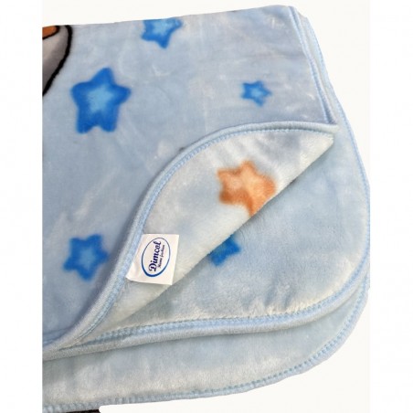 Κουβέρτα Βελουτέ Κούνιας Dimcol Studying Bear 36 Baby Blue 110x140