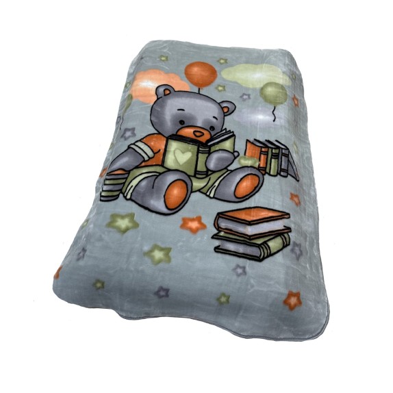Κουβέρτα Βελουτέ Κούνιας Dimcol Studying Bear 38 Light...