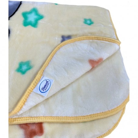 Κουβέρτα Βελουτέ Κούνιας Dimcol Studying Bear 39 Ecru-Light Yellow 110x140