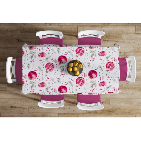 Καρέ Αλέκιαστο Dimcol Pomegranate 458 White 90x90