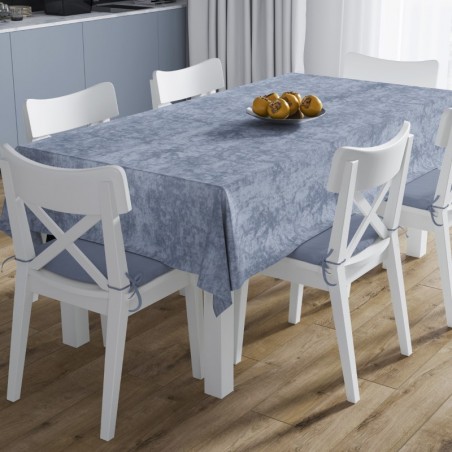 Σετ Τραπεζομάντηλο και Runner Dimcol Panama Shadow Sky Blue 140x140 & 40x140