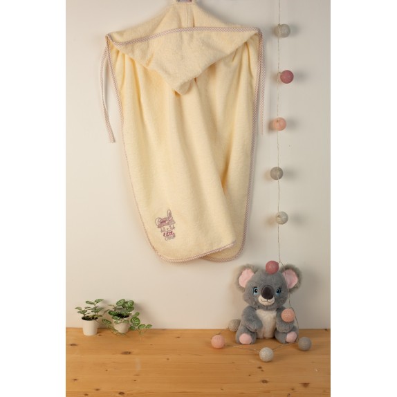 Βρεφική Κάπα Dimcol Rabbit Girl 148 Εκρού 75x85
