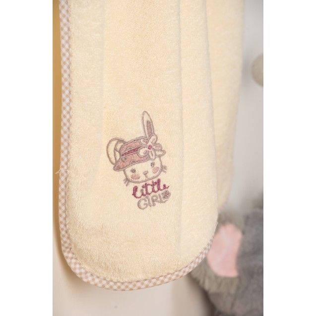 Βρεφική Κάπα Dimcol Rabbit Girl 148 Εκρού 75x85