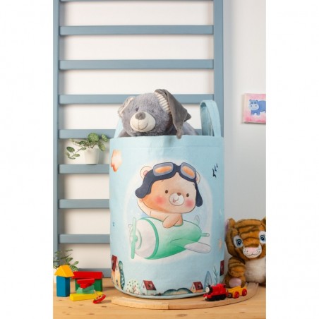 Παιδικό Καλάθι Αποθήκευσης Dimcol Pilot 118 Σιέλ 50x30x45