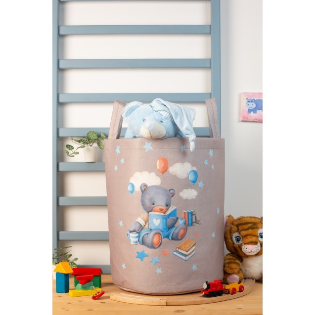 Παιδικό Καλάθι Αποθήκευσης Dimcol Studying Bear...