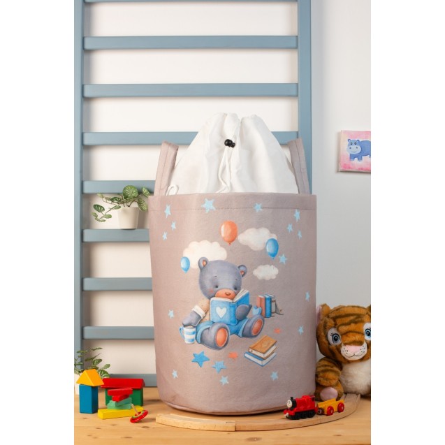 Παιδικό Καλάθι Αποθήκευσης Dimcol Studying Bear...