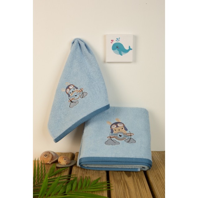 Σετ Βρεφικές Πετσέτες 2 Τεμαχίων Dimcol...