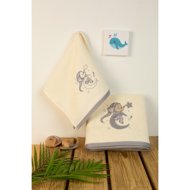 Σετ Βρεφικές Πετσέτες 2 Τεμαχίων Dimcol...