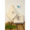 Σετ Βρεφικές Πετσέτες 2 Τεμαχίων Dimcol Dreaming Elephant 169 Εκρού 30x50 και 70x140