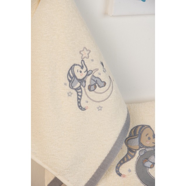 Σετ Βρεφικές Πετσέτες 2 Τεμαχίων Dimcol...