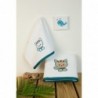 Σετ Βρεφικές Πετσέτες 2 Τεμαχίων Dimcol Kitty 137 Λευκό 30x50 και 70x140