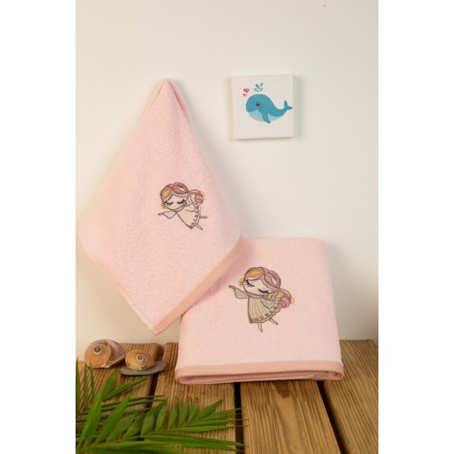 Σετ Βρεφικές Πετσέτες 2 Τεμαχίων Dimcol Little...