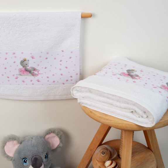Σετ Βρεφικές Πετσέτες 2 Τεμαχίων Dimcol Ballerina 105...