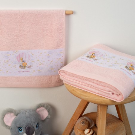Σετ Βρεφικές Πετσέτες 2 Τεμαχίων Dimcol Balloon 65 Ροζ 30x50 και 70x140