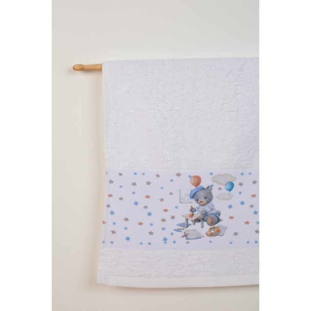 Σετ Βρεφικές Πετσέτες 2 Τεμαχίων Dimcol Painter...