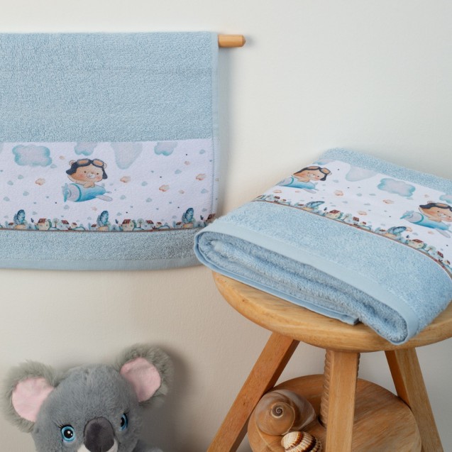 Σετ Βρεφικές Πετσέτες 2 Τεμαχίων Dimcol Pilot...