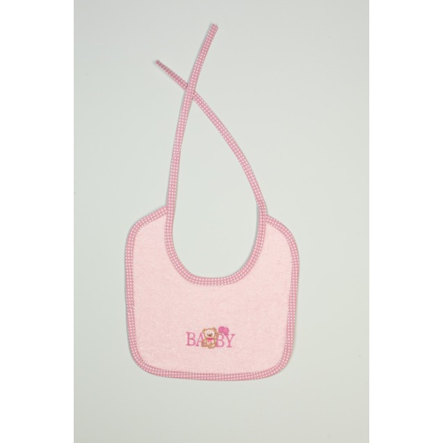 Σαλιάρα Dimcol Baby Bear 162 Ροζ 25x25