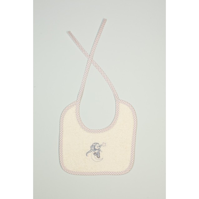 Σαλιάρα Dimcol Dreaming Elephant 169 Εκρού 25x25