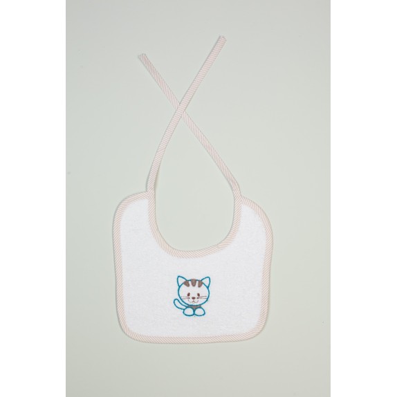 Σαλιάρα Dimcol Kitty 137 Λευκό 25x25