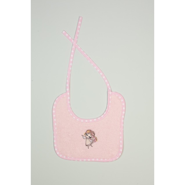 Σαλιάρα Dimcol Little Angel 141 Ροζ 25x25