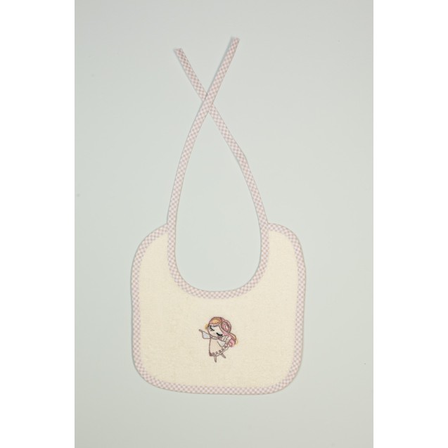 Σαλιάρα Dimcol Little Angel 143 Εκρού 25x25