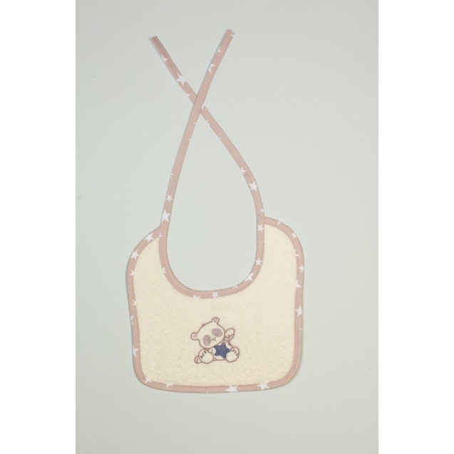 Σαλιάρα Dimcol Star Bear 153 Εκρού 25x25