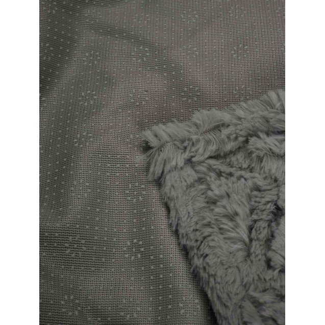 Ριχτάρι Γούνινο Πολυθρόνας Madi Oblong Grey...