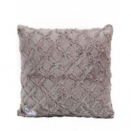 Μαξιλαροθήκη Διακόσμησης Γούνινη Madi Oblong Taupe 50x50