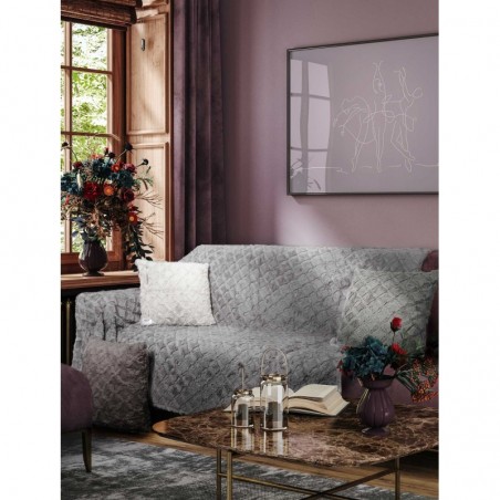 Μαξιλαροθήκη Διακόσμησης Γούνινη Madi Oblong Taupe 50x50