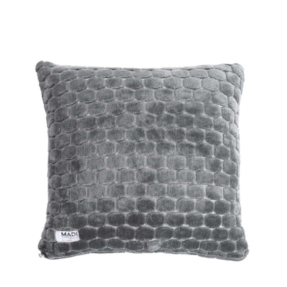 Μαξιλαροθήκη Διακόσμησης Madi Entries Grey 45x45