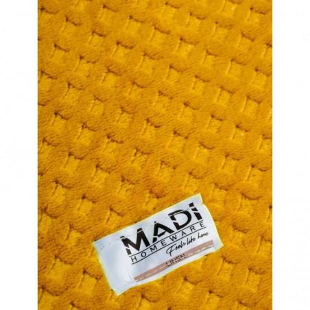 Σεντόνι Φανελένιο Μονό με Λάστιχο Madi Nodes Yellow 100x200+30