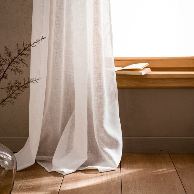 Κουρτίνα με Τρουκς Gofis Home Combe Offwhite...