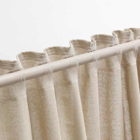 Κουρτίνα με σιρίτι Gofis Home Combe Shadow Grey AW24 502/48 200x295