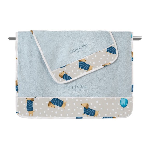 Σετ Βρεφικές Πετσέτες 2 Τεμαχίων Saint Clair Pet Blue
