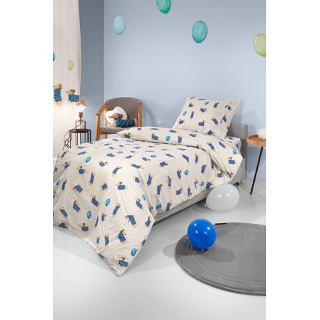 Σετ Παιδική Παπλωματοθήκη Μονή 2 Τεμαχίων Saint Clair Pet Blue 165x225