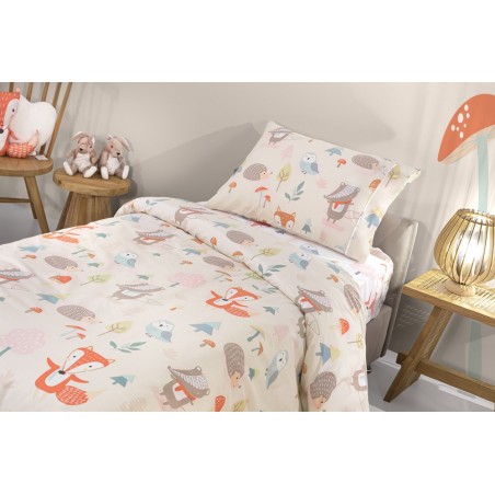 Σετ Παιδική Παπλωματοθήκη Μονή 2 Τεμαχίων Saint Clair Timber Pudra 165x225