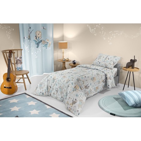 Σετ Παιδικά Σεντόνια Μονά 3 Τεμαχίων Saint Clair Jazz Raf 165x250