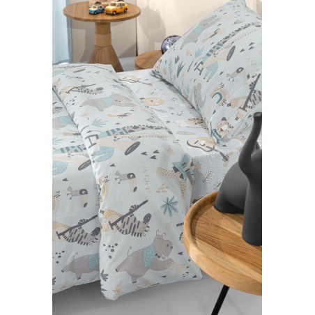 Σετ Παιδικά Σεντόνια Μονά 3 Τεμαχίων Saint Clair Jazz Raf 165x250